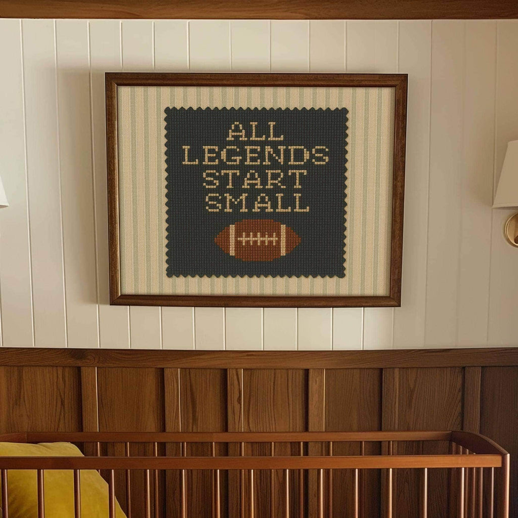 All Legends Start Small Print™ Football Nursery Art | 1636