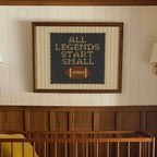 All Legends Start Small Print™ Football Nursery Art | 1636