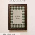 Green Gingham How Lucky Are We Art | 1960
