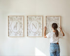 Beige Safari Nursery Art Prints: Chinoiserie Toile de Jouy Animals | 1443