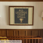 All Legends Start Small™ Vintage Nursery Wall Art | 1934
