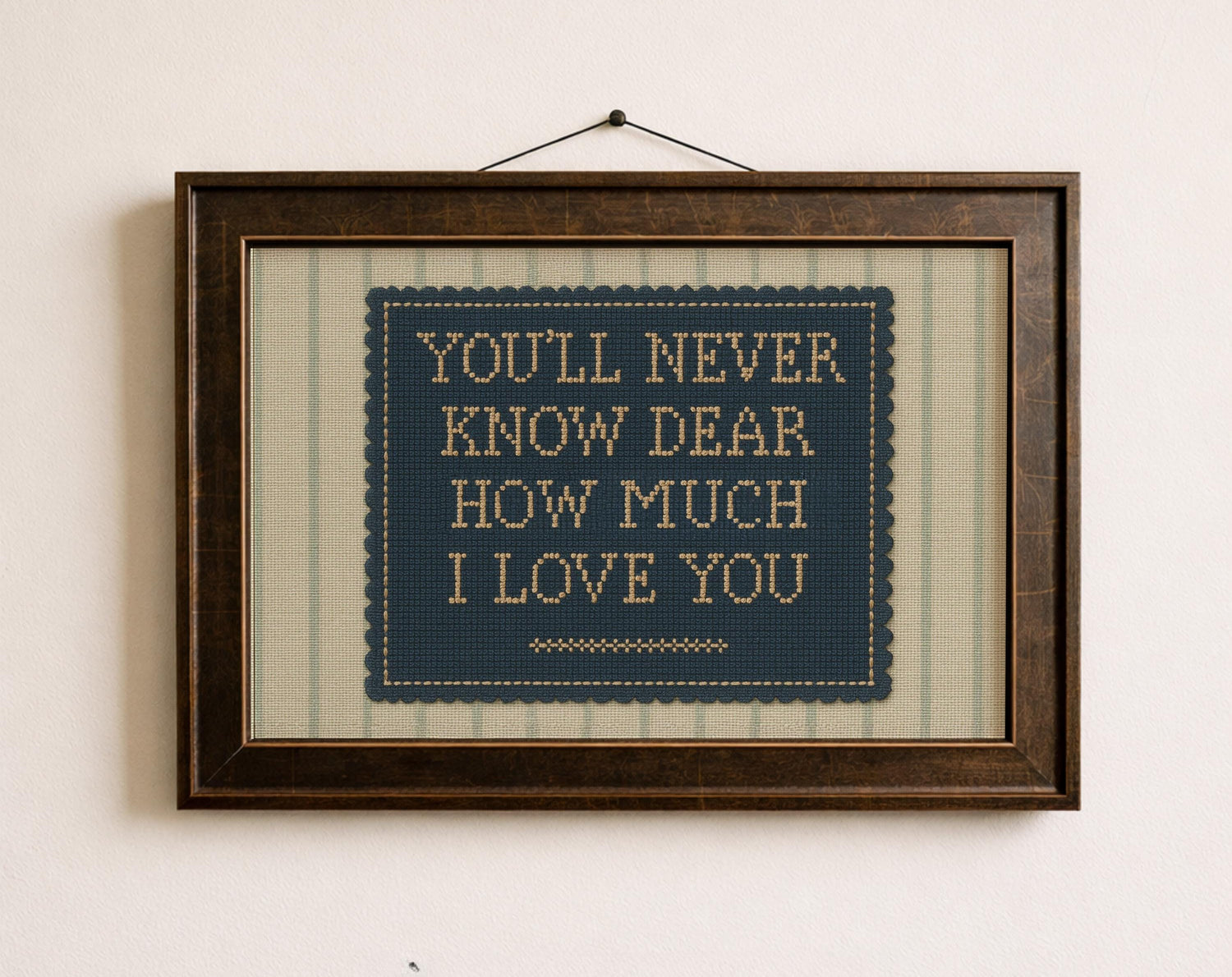 You'll Never Know Dear framed nursery art