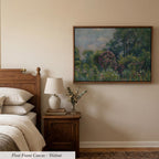Monet Garden Cotton Float Frame Canvas Art Print | 2215