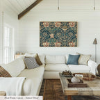 Botanical Wall Art William Morris Cotton Float Frame Canvas Art Print | 2213