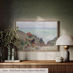 Monet Seascape Coastal Cotton Float Frame Canvas Art Print | 2214