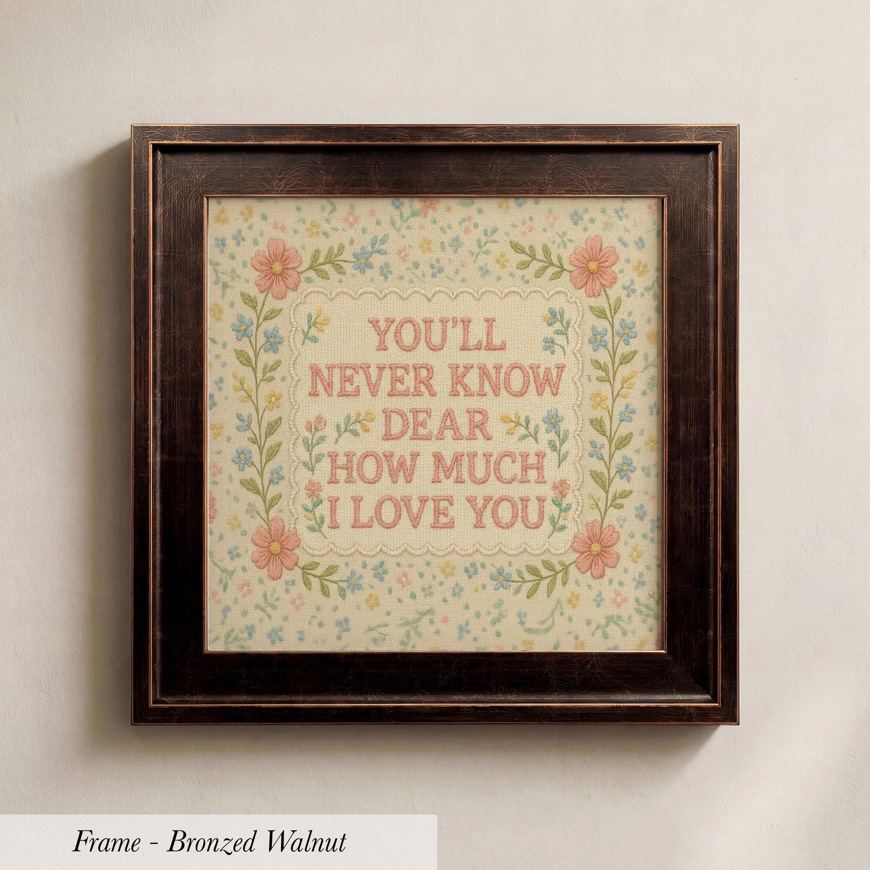 You’ll Never Know Dear Floral Nursery Art | 1956