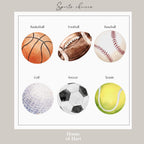 All Legends Start Small™ Boy Nursery Wall Art - Football, Baseball, Basketball | 2154
