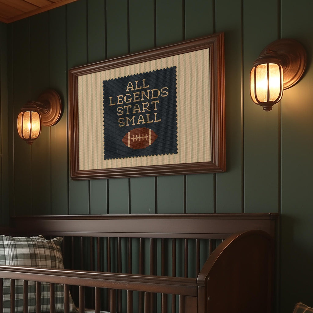 All Legends Start Small Print™ Football Nursery Art | 1636