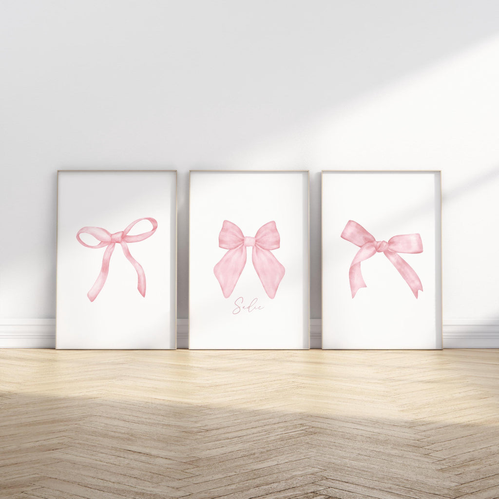 Pink Bow Name Art Set | 1228