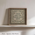 These Are Good Old Days Vintage Mosaic Art | 1962