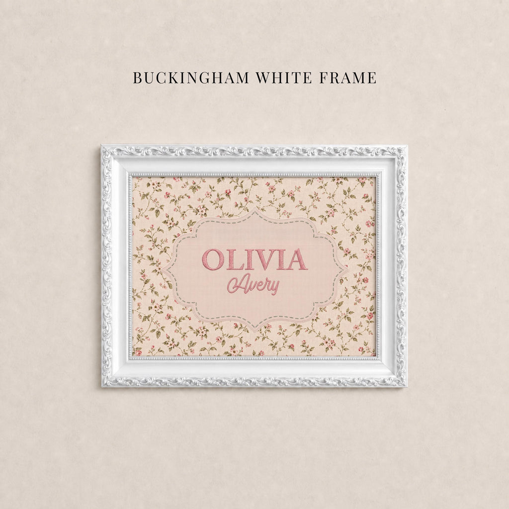 Personalized Nursery Cross Stitch Style Wall Art ∙ Name Sign for Nursery ∙ 2335