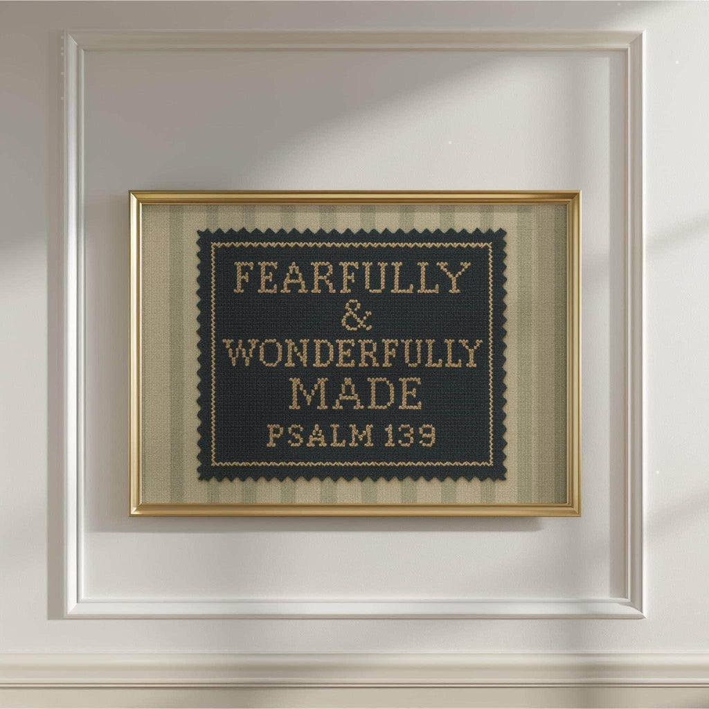 Psalm 139 Rustic Nursery Bible Art | 1676