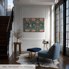 Botanical Wall Art William Morris Cotton Float Frame Canvas Art Print | 2213