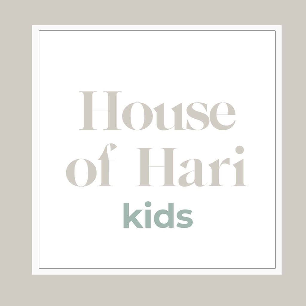 the text "House of Hari Kids" in a light gray color.