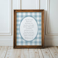 Numbers 6:24–26 Blue Gingham Print | 1878