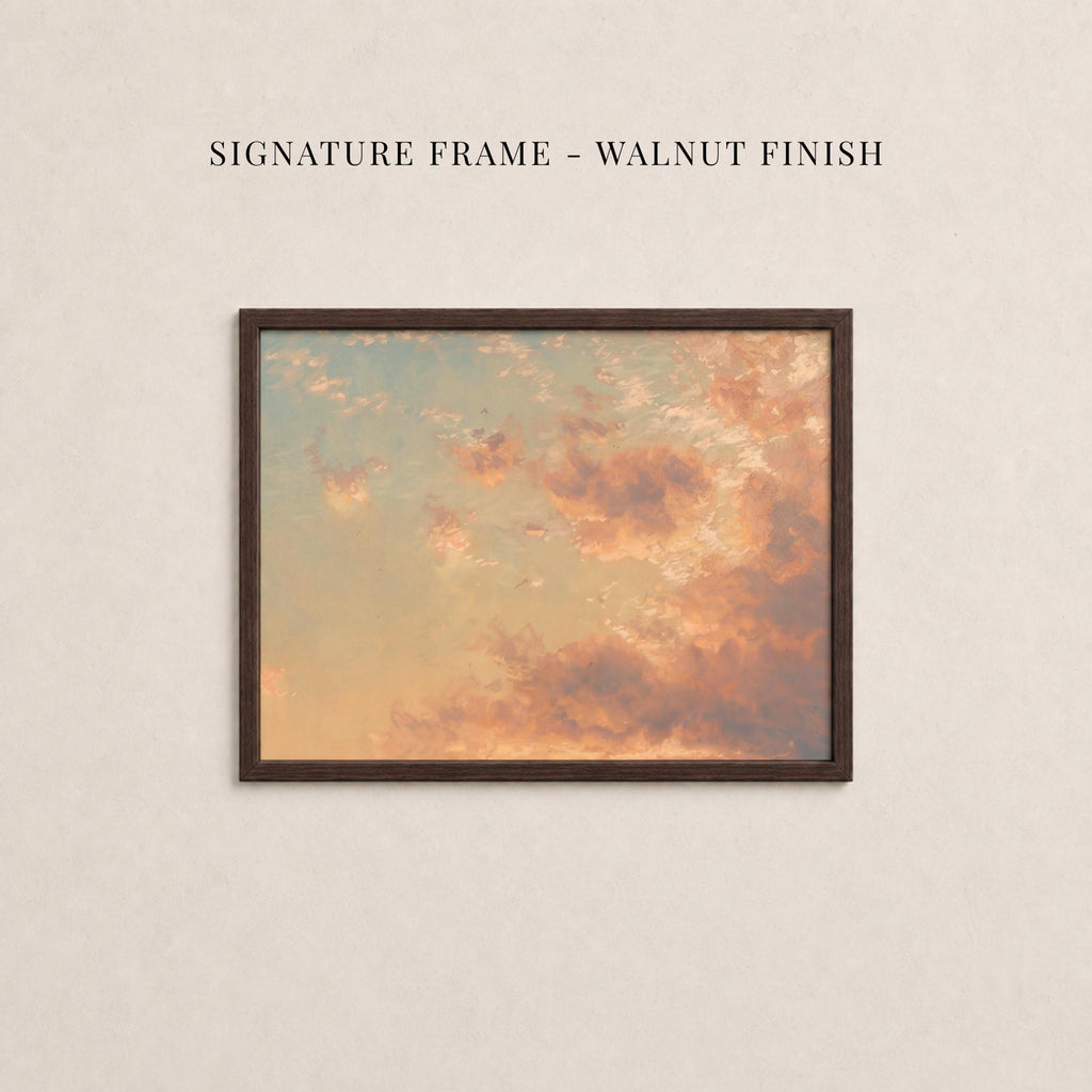 Sunset Pink Sky Painting Wall Art | 2268