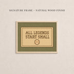 All Legends Start Small™ Print ∙ Vintage Sports Nursery Wall Art ∙ 2285