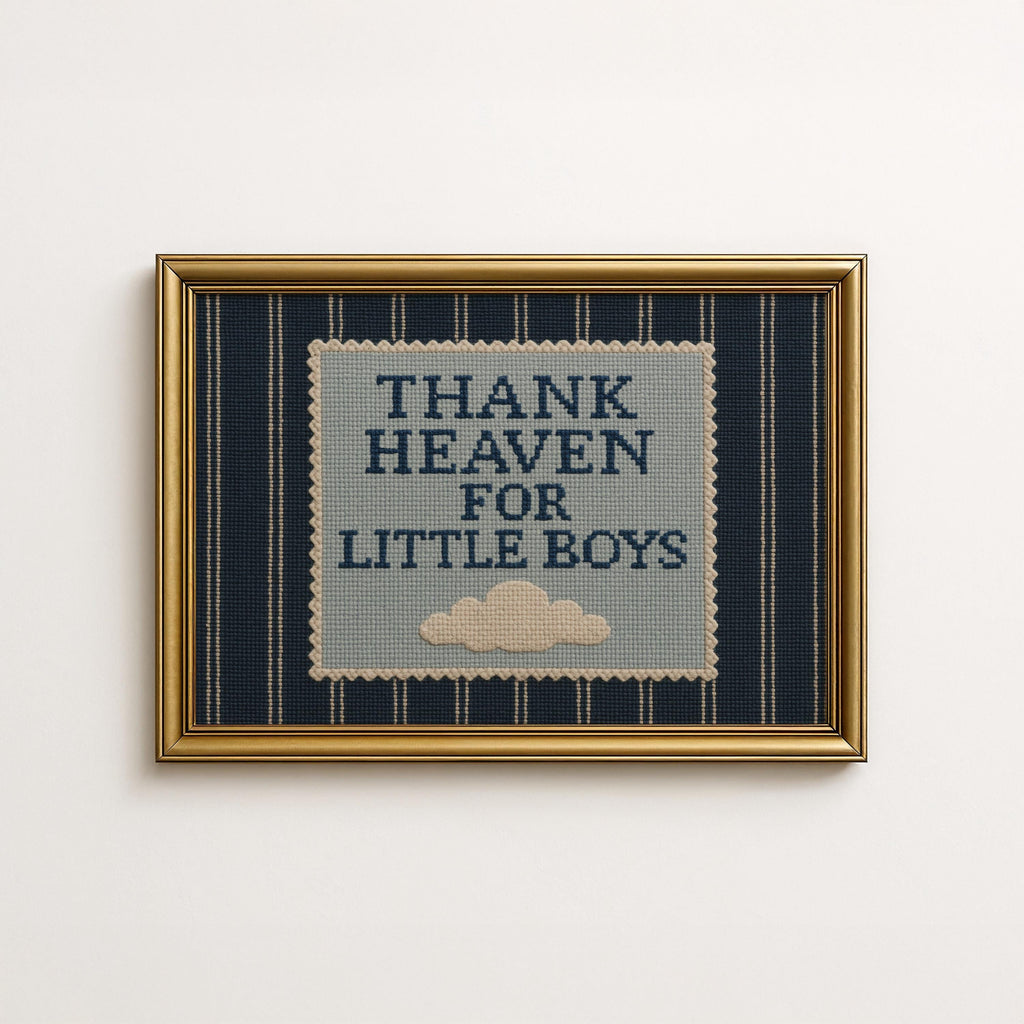 Thank Heaven For Little Boys Print | 1739