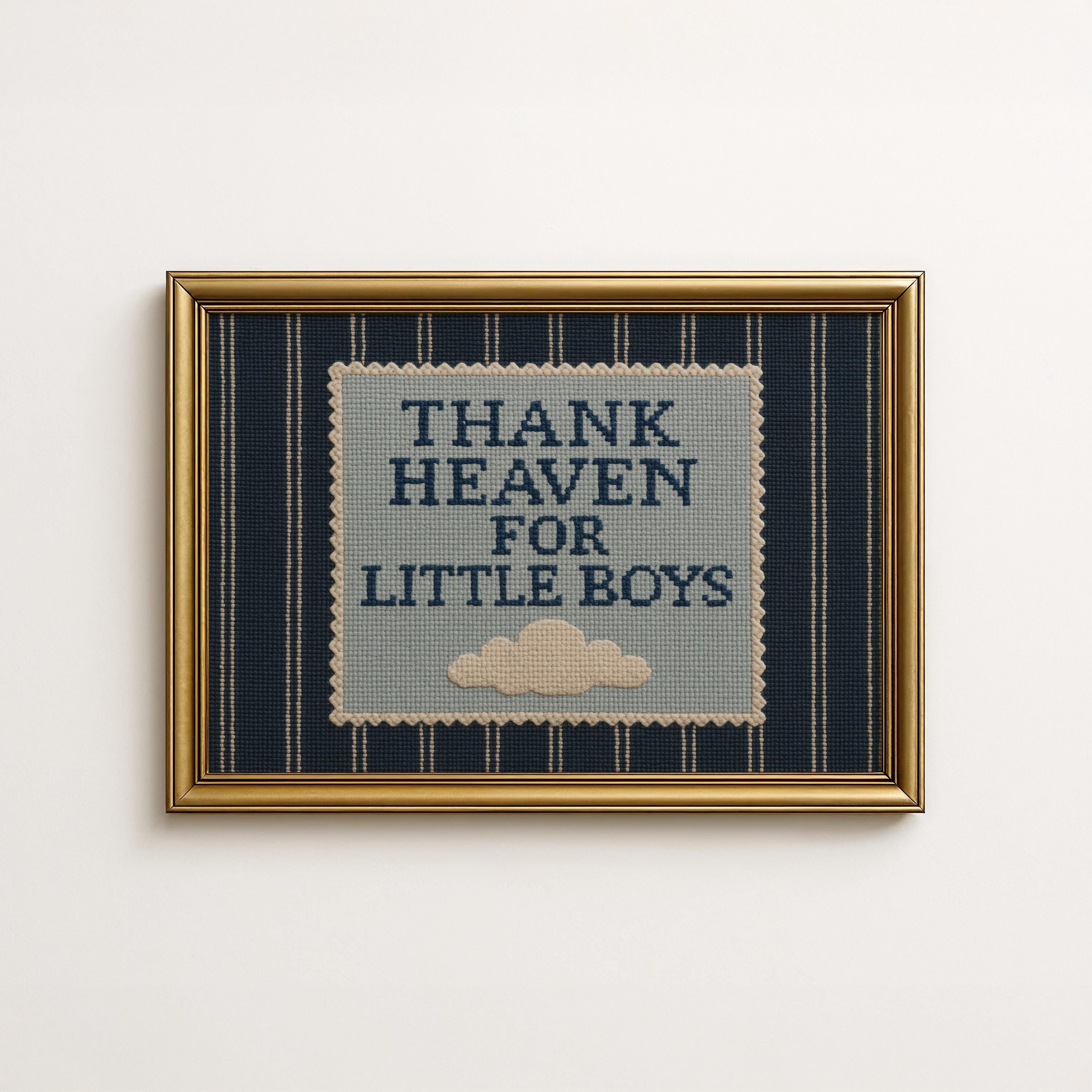 Thank Heaven For Little Boys Print | 1739