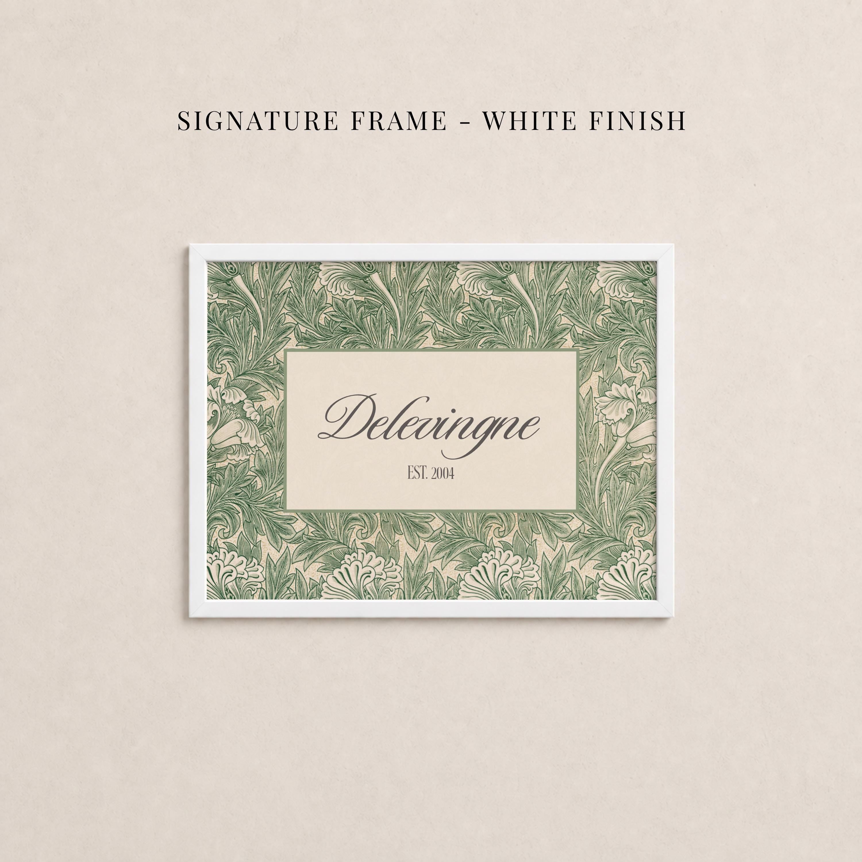 Custom Family Name Sign William Morris Floral Wall Art | 2243