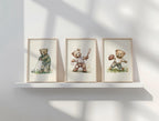 Vintage Sports Teddy Bear Nursery Set | 1232